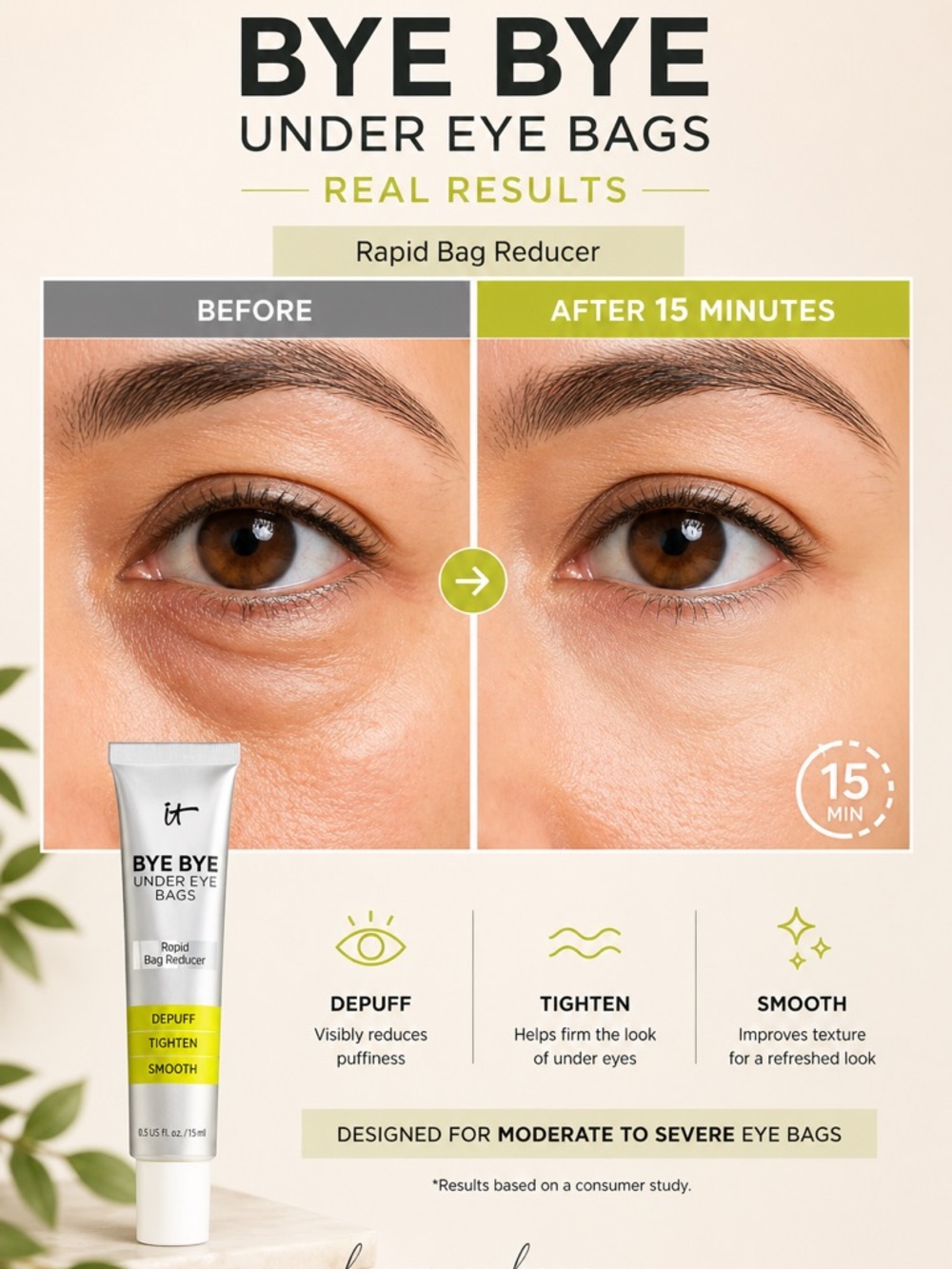 it cosmetics Bye Bye Under Eye Bags Rapid Bag Reducer  $42